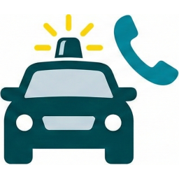 Polizei informieren bei Verletzten oder Straftaten